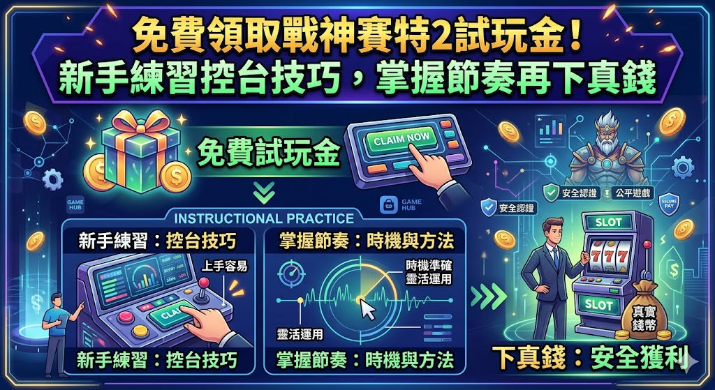 免費領取戰神賽特2試玩金！新手練習控台技巧，掌握節奏再下真錢