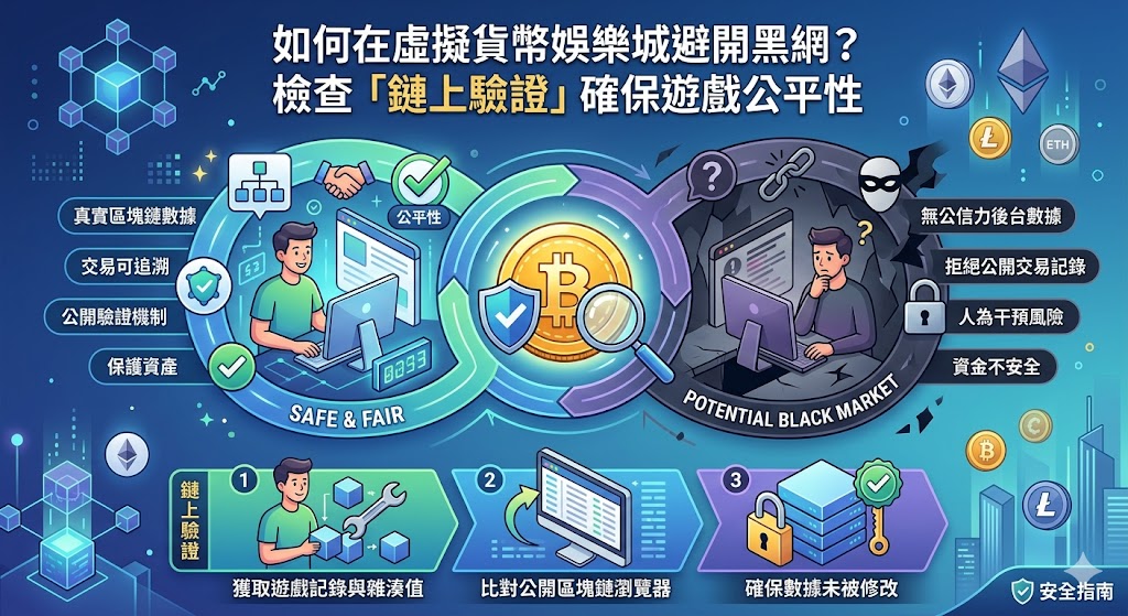 如何在虛擬貨幣娛樂城避開黑網？檢查「鏈上驗證」確保遊戲公平性