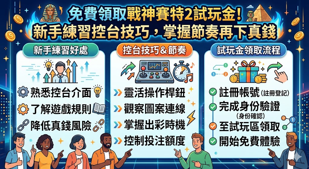 免費領取戰神賽特2試玩金！新手練習控台技巧，掌握節奏再下真錢