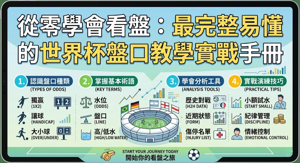 最完整易懂的世界杯盤口教學實戰手冊
