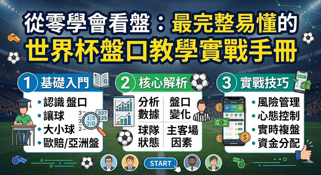 最完整易懂的世界杯盤口教學實戰手冊