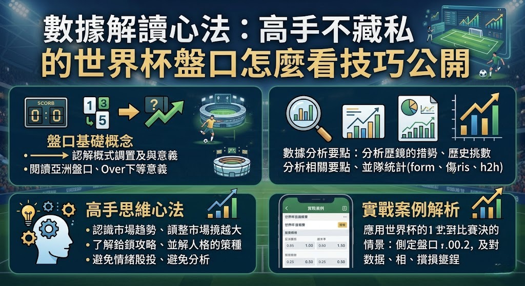 高手不藏私的世界杯盤口怎麼看技巧公開