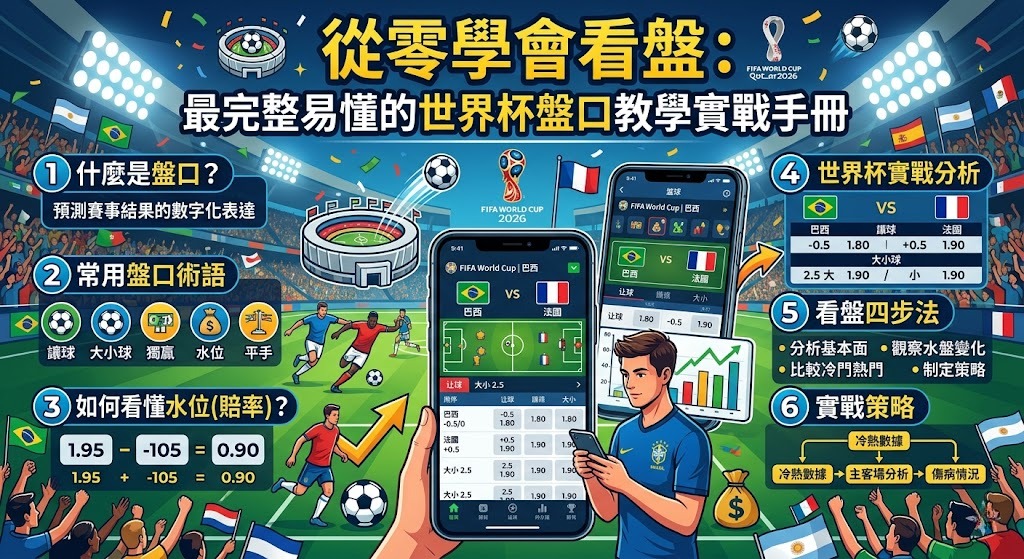 最完整易懂的世界杯盤口教學實戰手冊